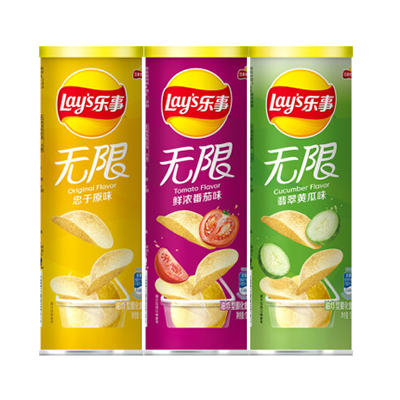  樂(yuè)事薯片104g三連罐